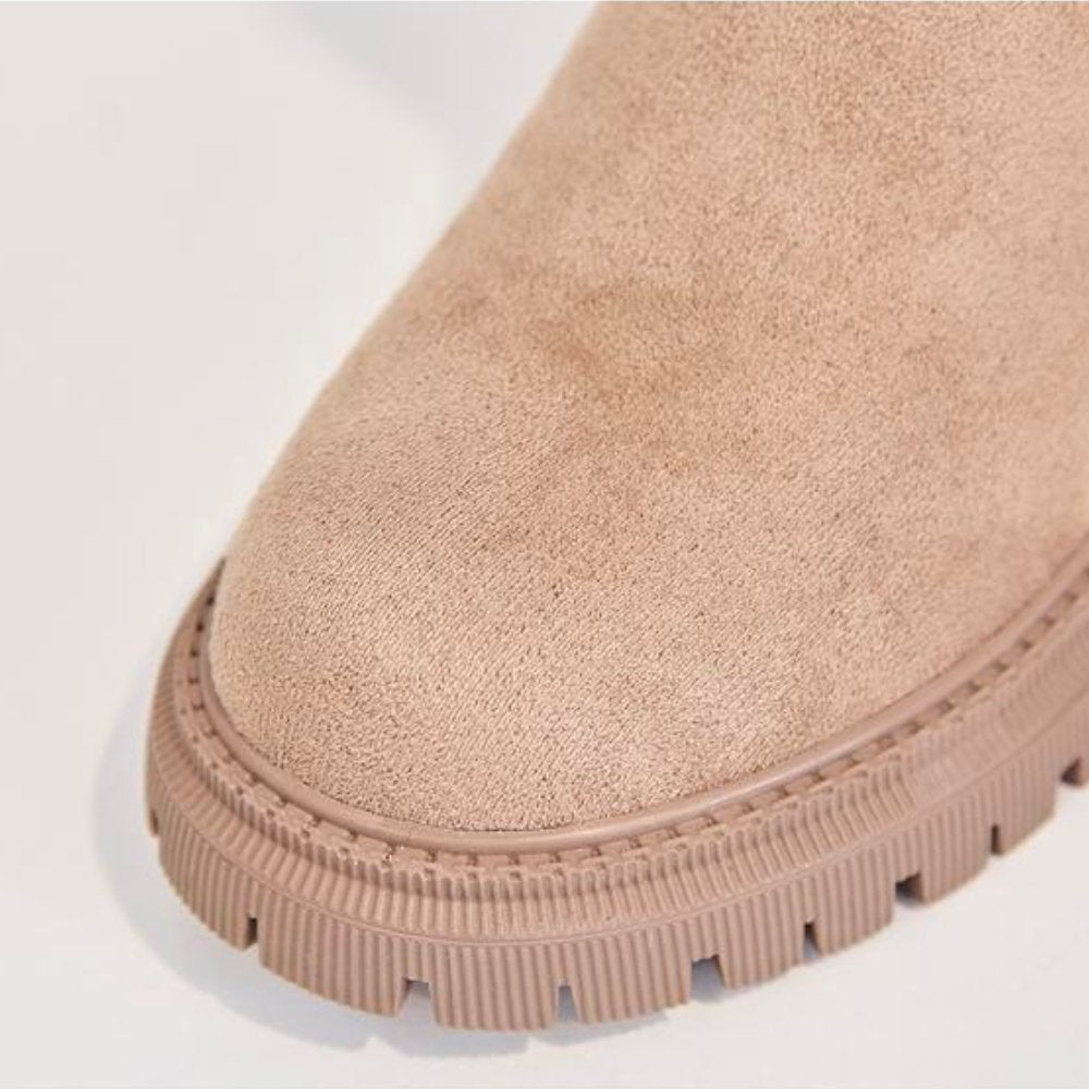 Women's Winter Ankle Boots with Warm Lining, Non-Slip Outdoor Casual Style
