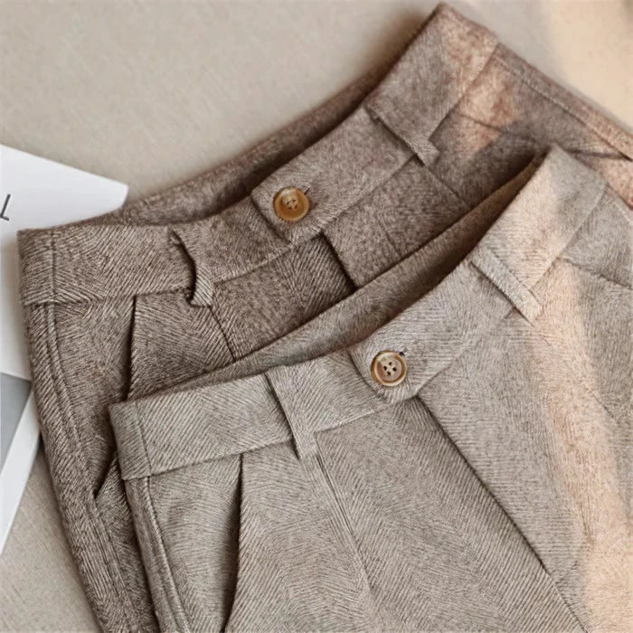 Women's Classic Straight-Leg Elegant Trousers for Office & Casual Wear