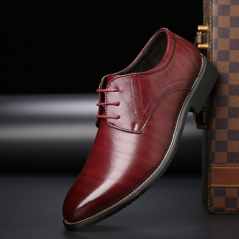 Men's Classic Business Derby Dress Shoes for Office and Formal Events