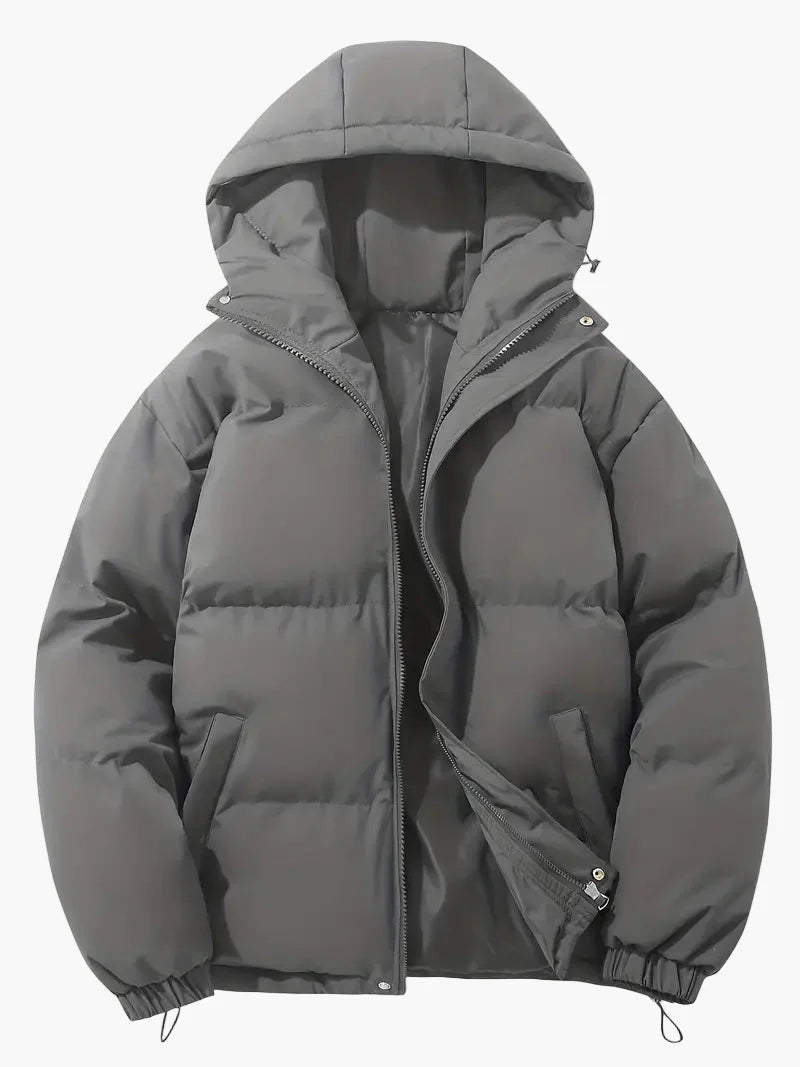 Men's Classic Winter Puffer Jacket with Hood – Versatile Everyday Warmth