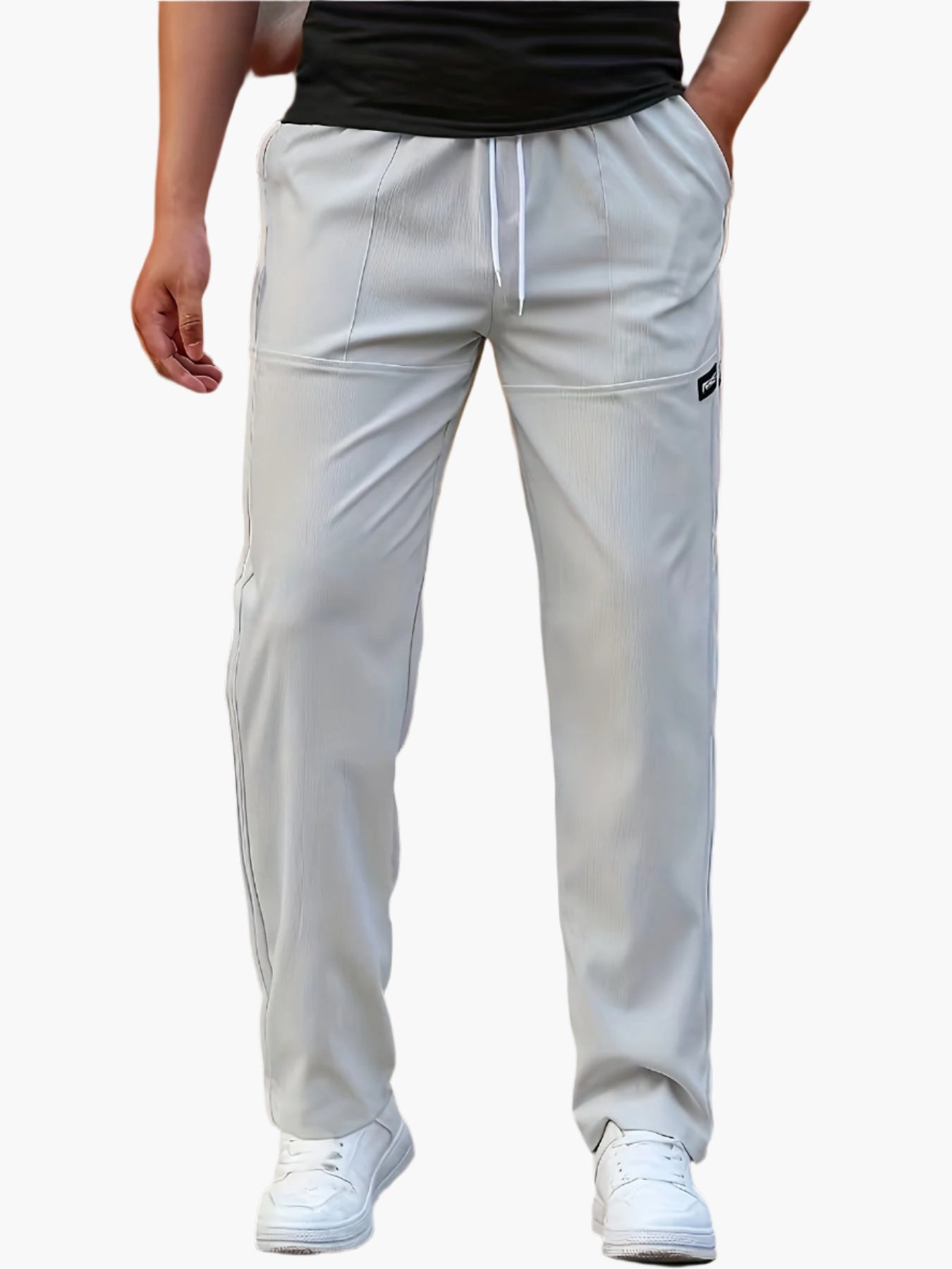 Men's Straight Leg Jogger Pants Athletic Fit with Drawstring Waist – Versatile Everyday & Sportswear