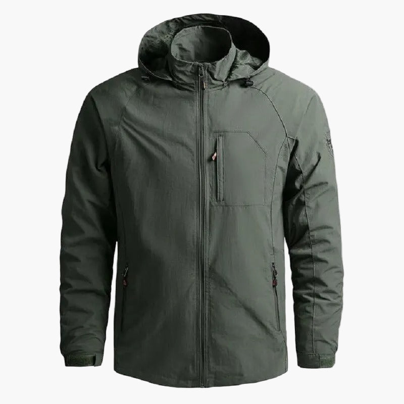 Men's Lightweight Outdoor Cargo Jacket – Sporty Casual Windbreaker for Everyday and Travel