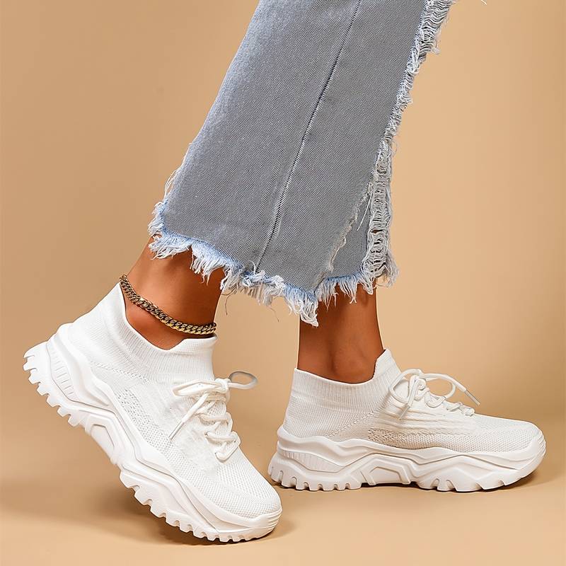 Women's Chunky Fashion Sneakers – Trendy Everyday Walking Shoes
