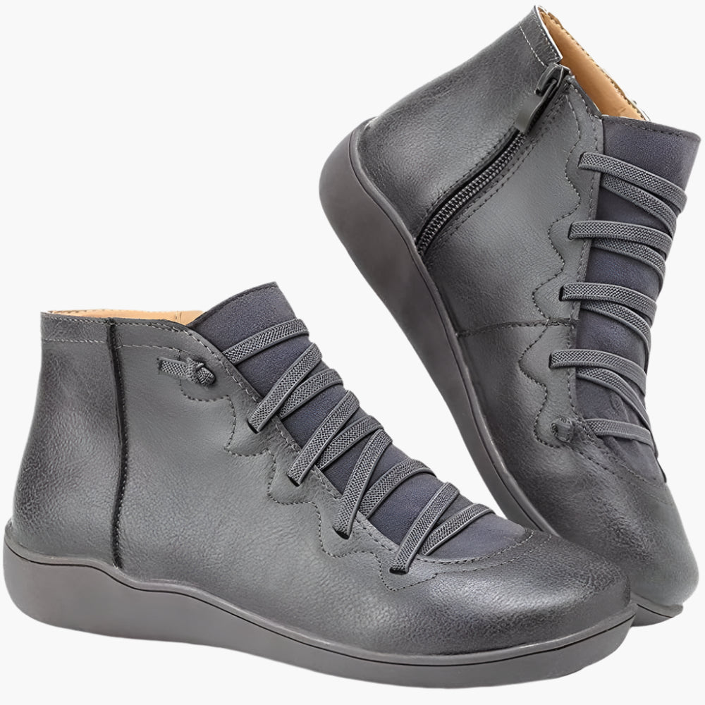 Women's Orthopedic Casual Walking Ankle Boots – Fashionable Supportive Everyday Shoes