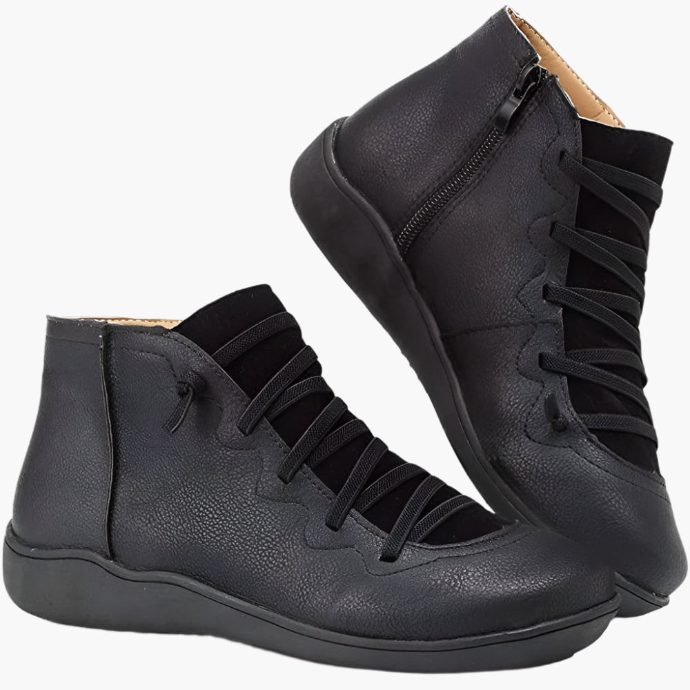 Women's Orthopedic Casual Walking Ankle Boots – Fashionable Supportive Everyday Shoes