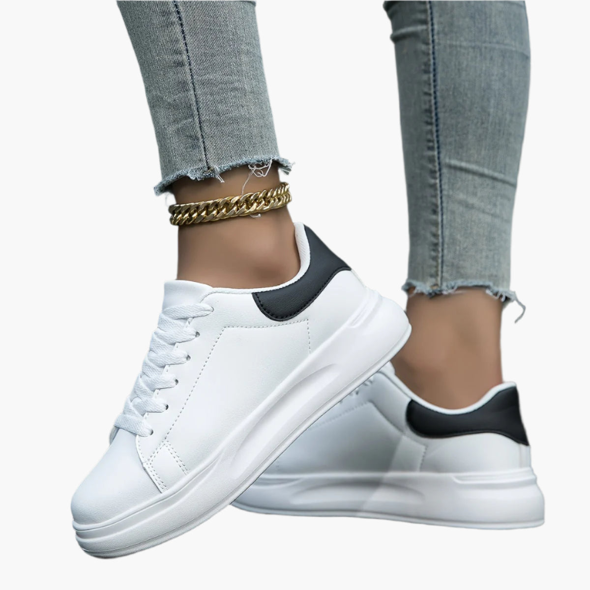 Women's Orthopedic Everyday Fashion Sneakers - Casual Walking Comfort Shoes