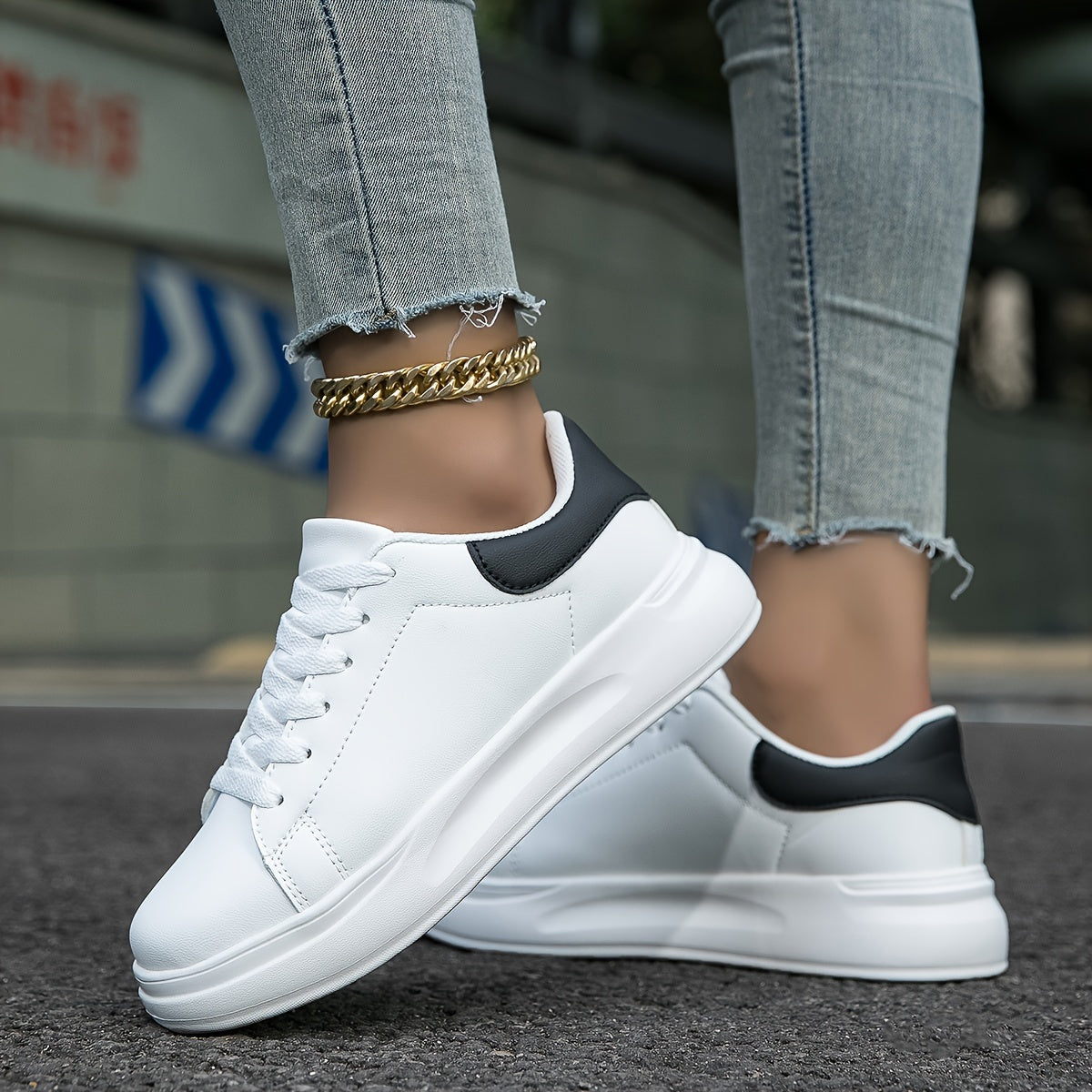 Women's Orthopedic Everyday Fashion Sneakers - Casual Walking Comfort Shoes