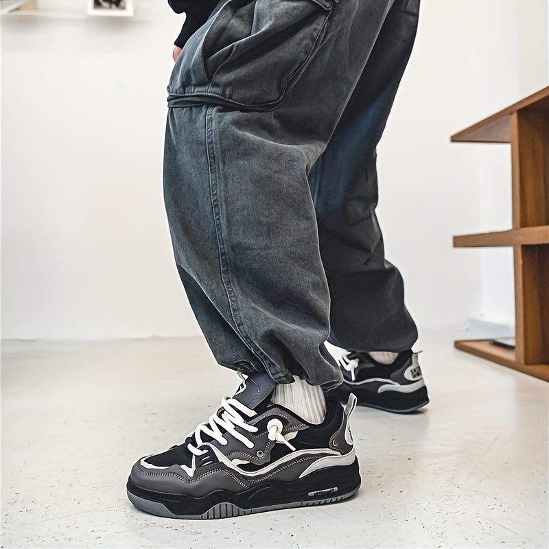 Men's Streetwear Casual Sneakers with Bold Design and Comfort for Everyday and Sport