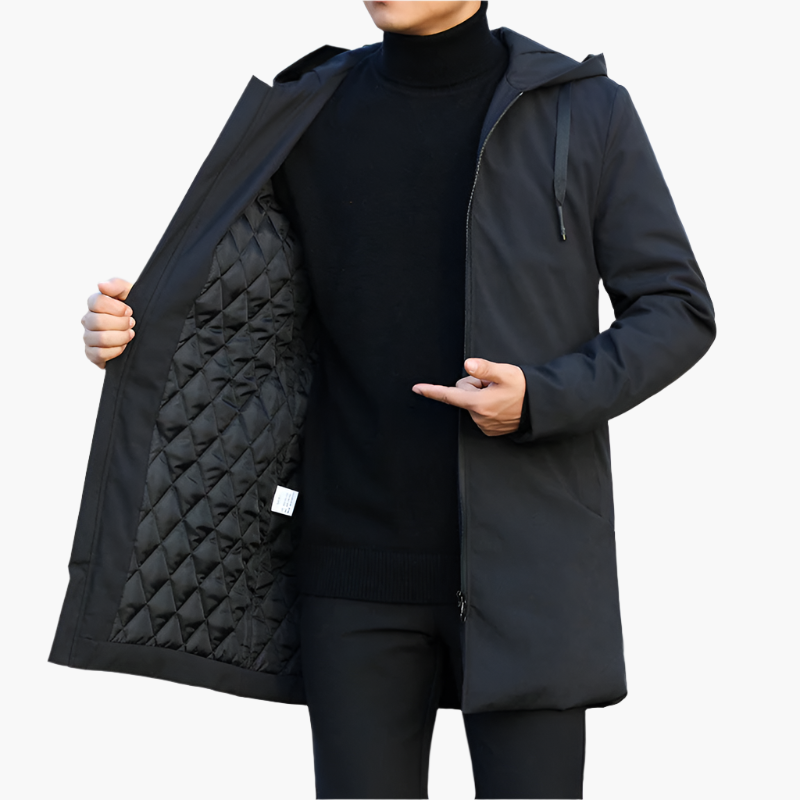 Men's Hooded Winter Parka – Stylish Outdoor Windproof Jacket for Everyday and Urban Wear