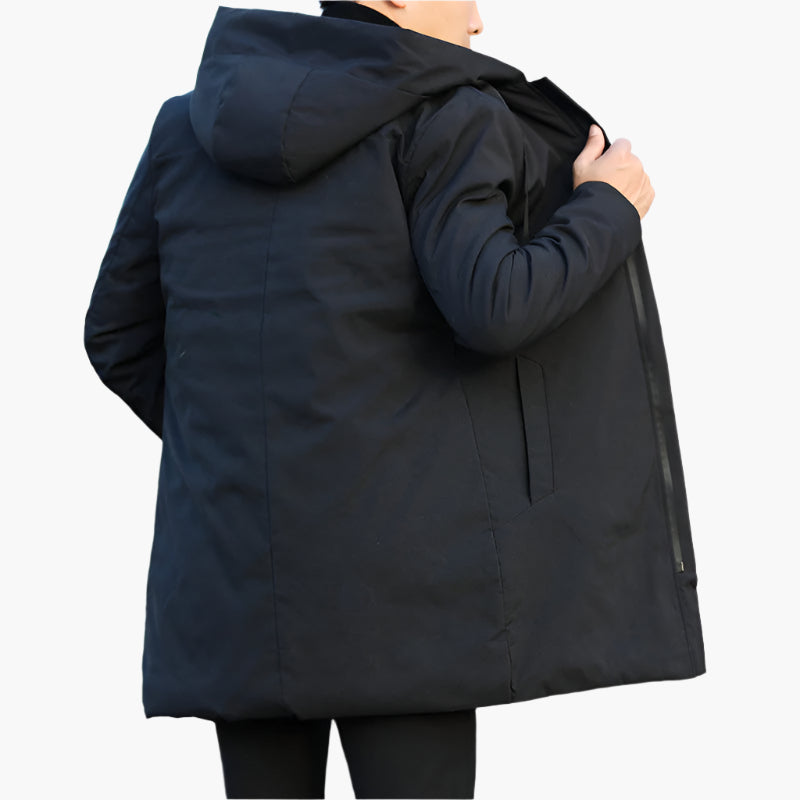 Men's Hooded Winter Parka – Stylish Outdoor Windproof Jacket for Everyday and Urban Wear