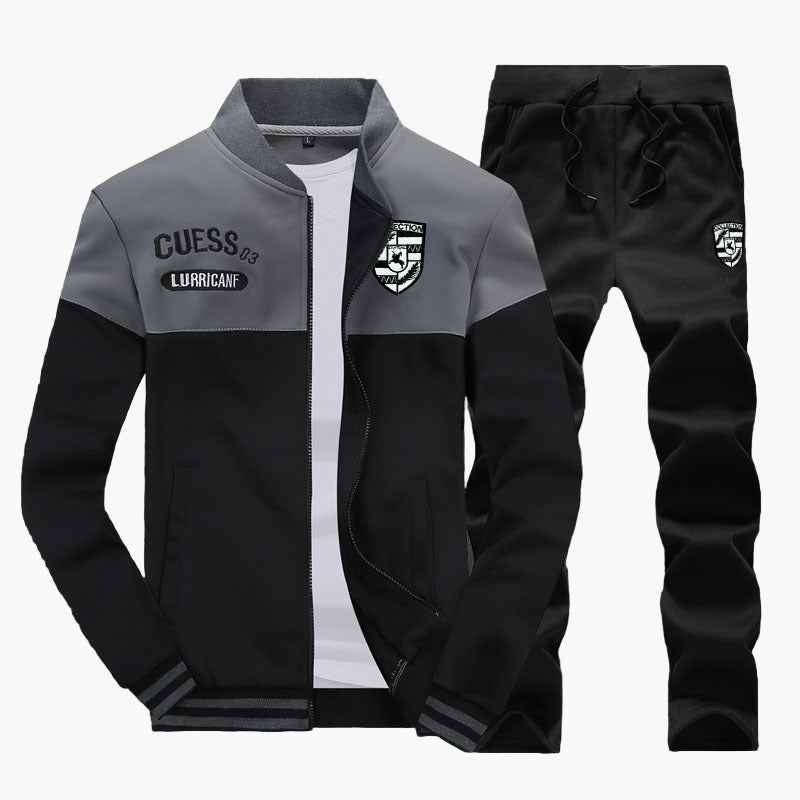 Men's Athletic Tracksuit Set Baseball Style Sportswear Outfit