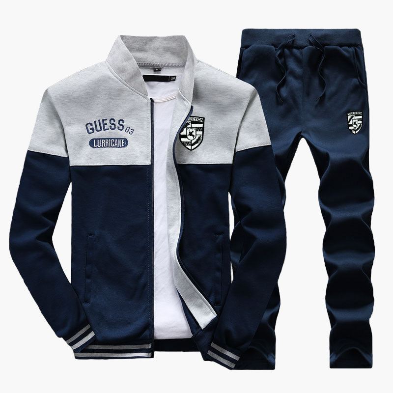 Men's Athletic Tracksuit Set Baseball Style Sportswear Outfit
