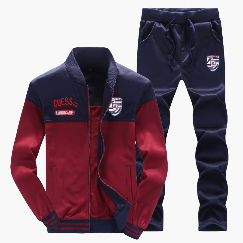 Men's Athletic Tracksuit Set Baseball Style Sportswear Outfit