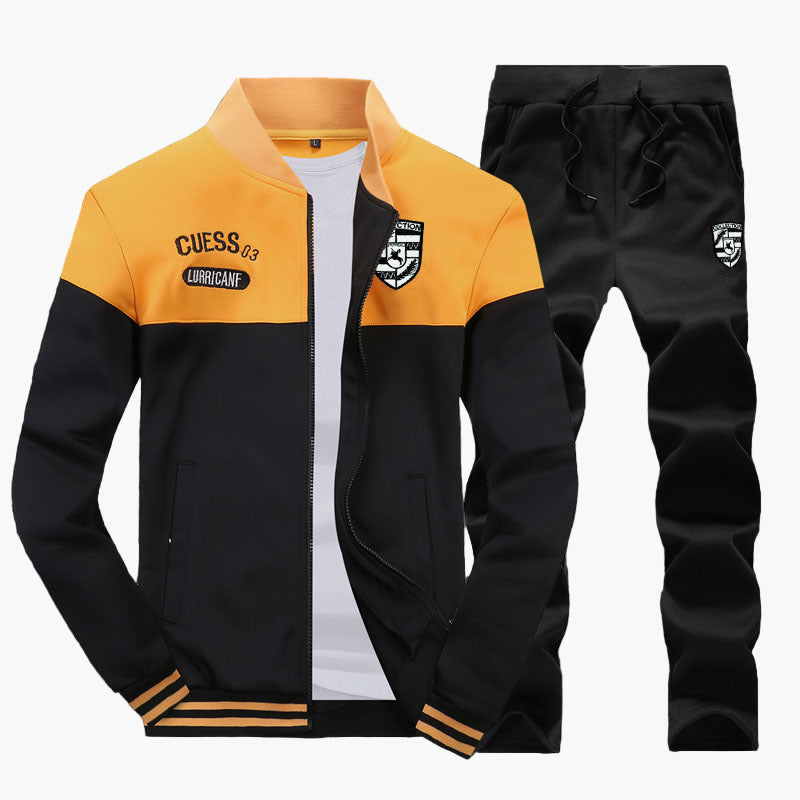 Men's Athletic Tracksuit Set Baseball Style Sportswear Outfit