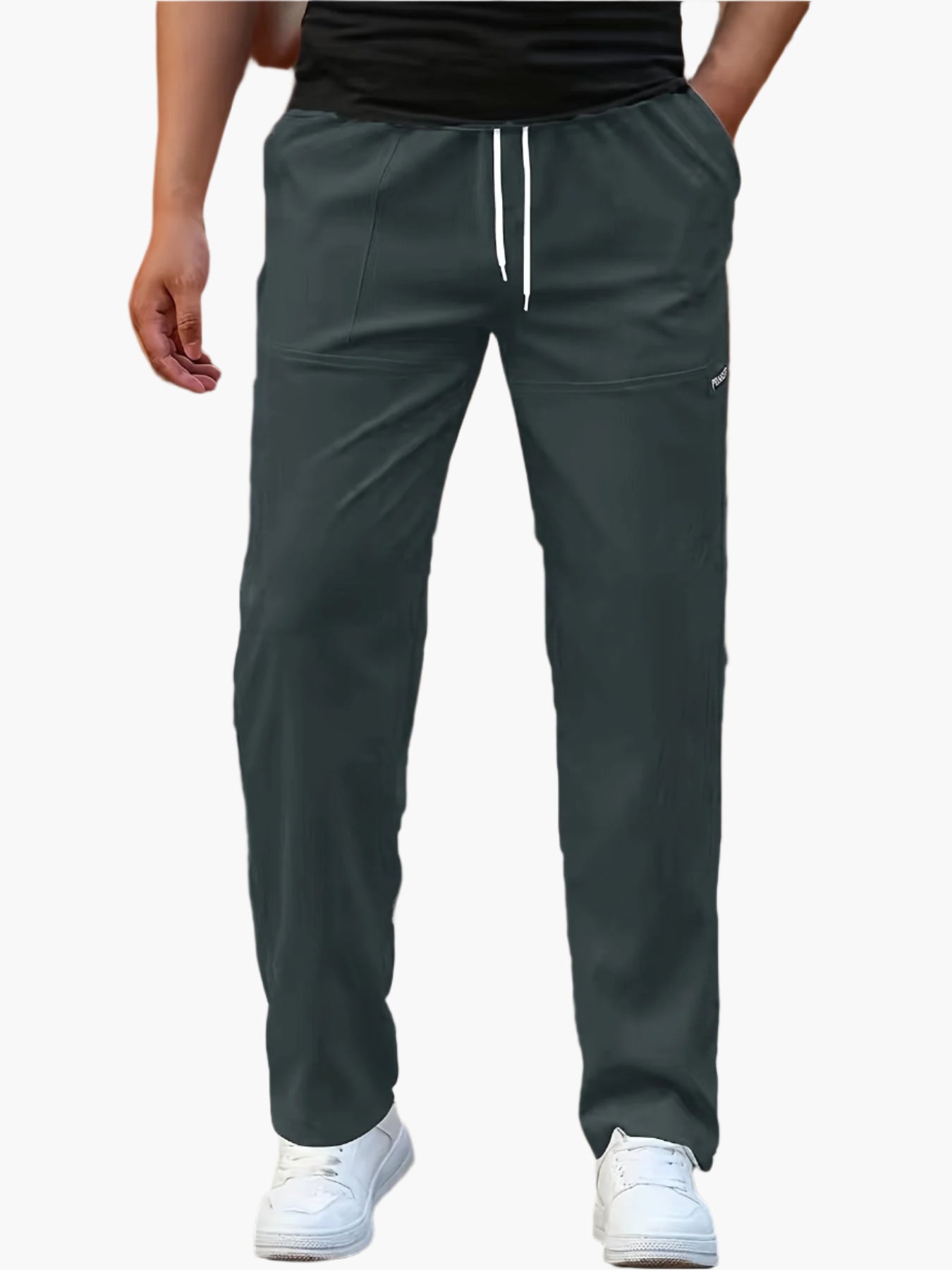 Men's Straight Leg Jogger Pants Athletic Fit with Drawstring Waist – Versatile Everyday & Sportswear
