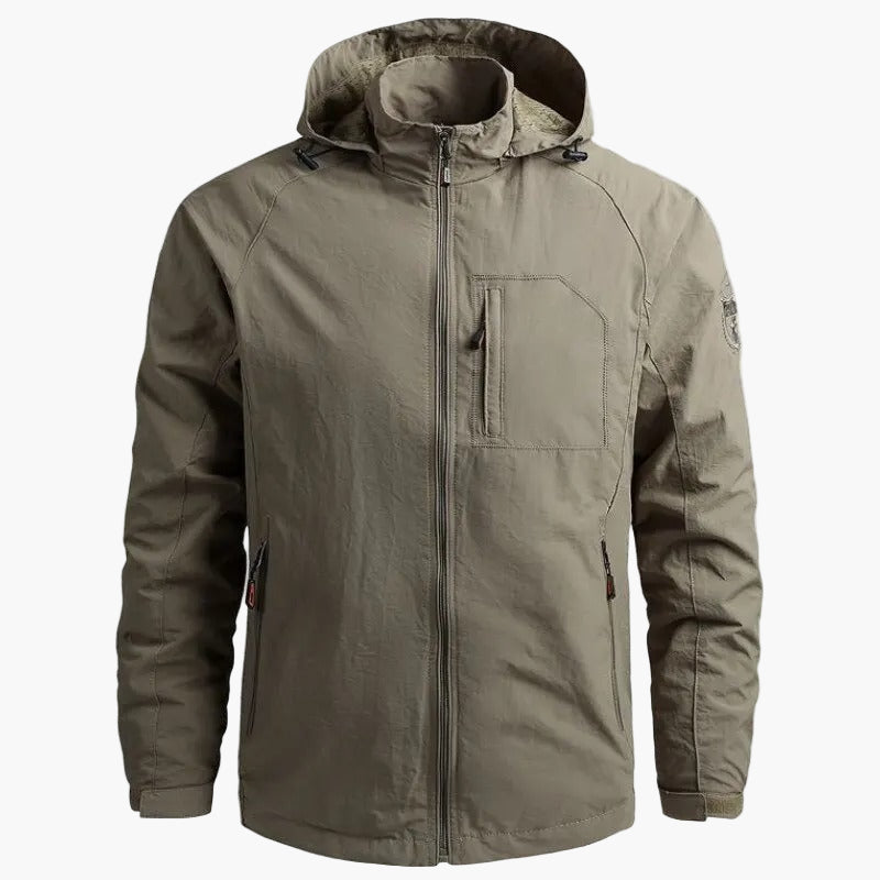 Men's Lightweight Outdoor Cargo Jacket – Sporty Casual Windbreaker for Everyday and Travel
