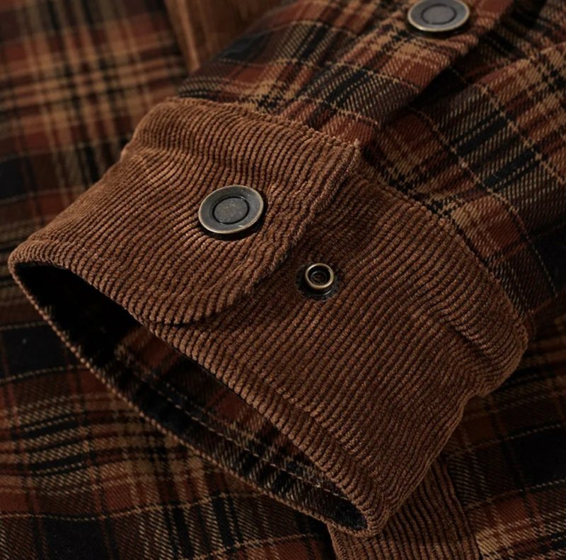 Men's Outdoor Plaid Shirt Jacket – Classic Check Style, Warm Lined, Versatile Casual Wear