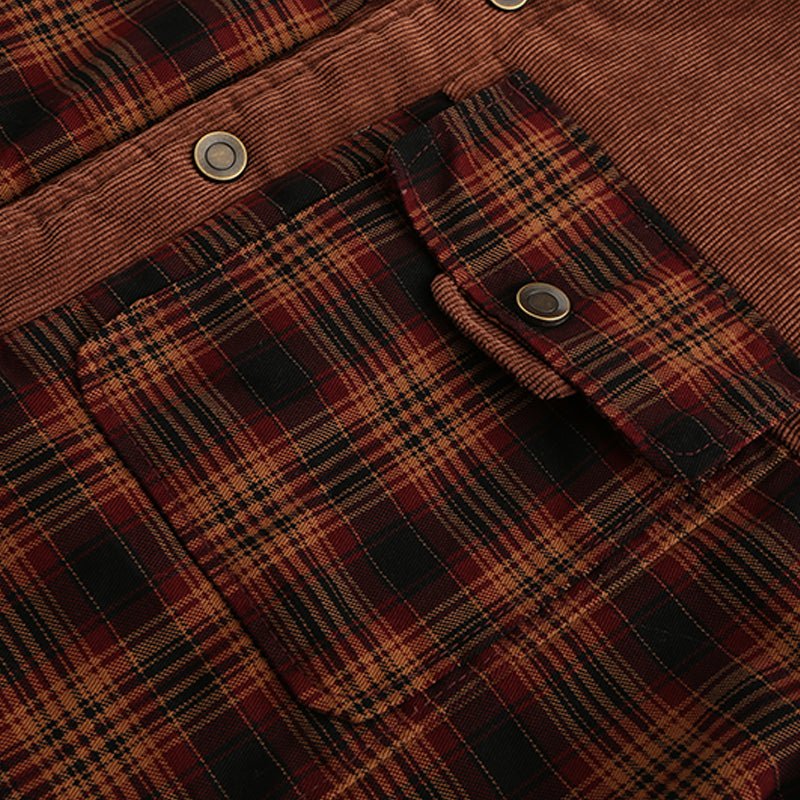 Men's Outdoor Plaid Shirt Jacket – Classic Check Style, Warm Lined, Versatile Casual Wear