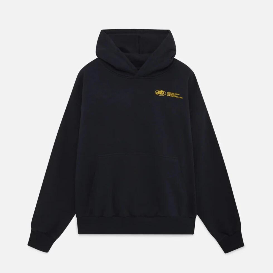 Women's Oversized Hoodie with Hood and Back 'withlove' Print – Urban Streetwear Style