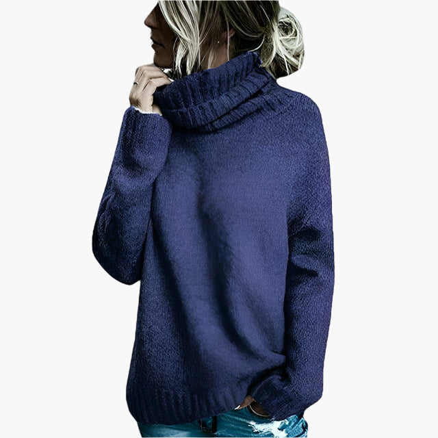 Women's Oversized Turtleneck Sweater Casual Loose Fit Pullover