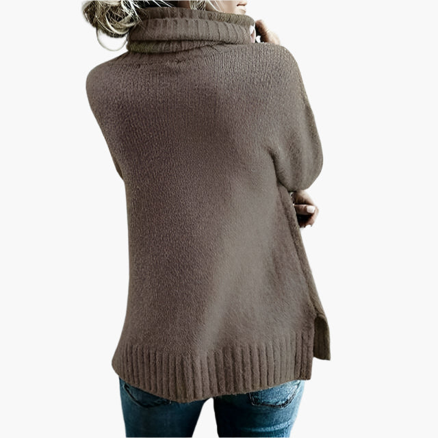 Women's Oversized Turtleneck Sweater Casual Loose Fit Pullover