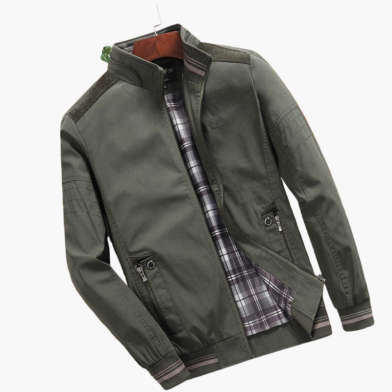 Men's Modern Bomber Jacket Lightweight Transitional Streetwear