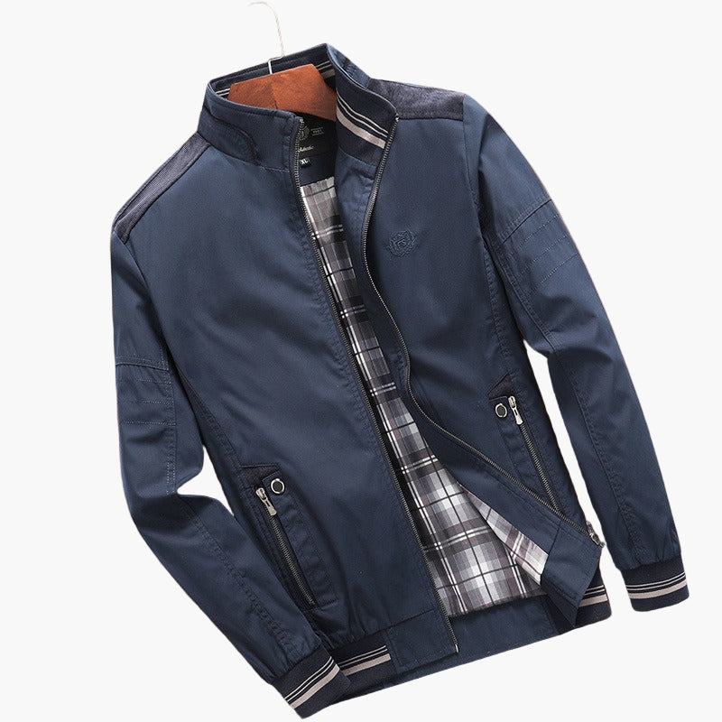Men's Modern Bomber Jacket Lightweight Transitional Streetwear
