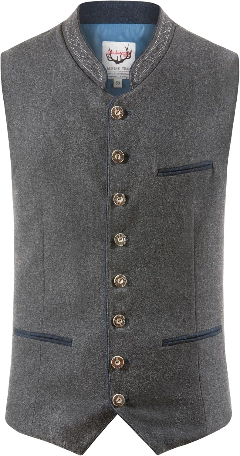 Men's Traditional Festive Waistcoat – Classic Bavarian Style for Oktoberfest and Special Occasions