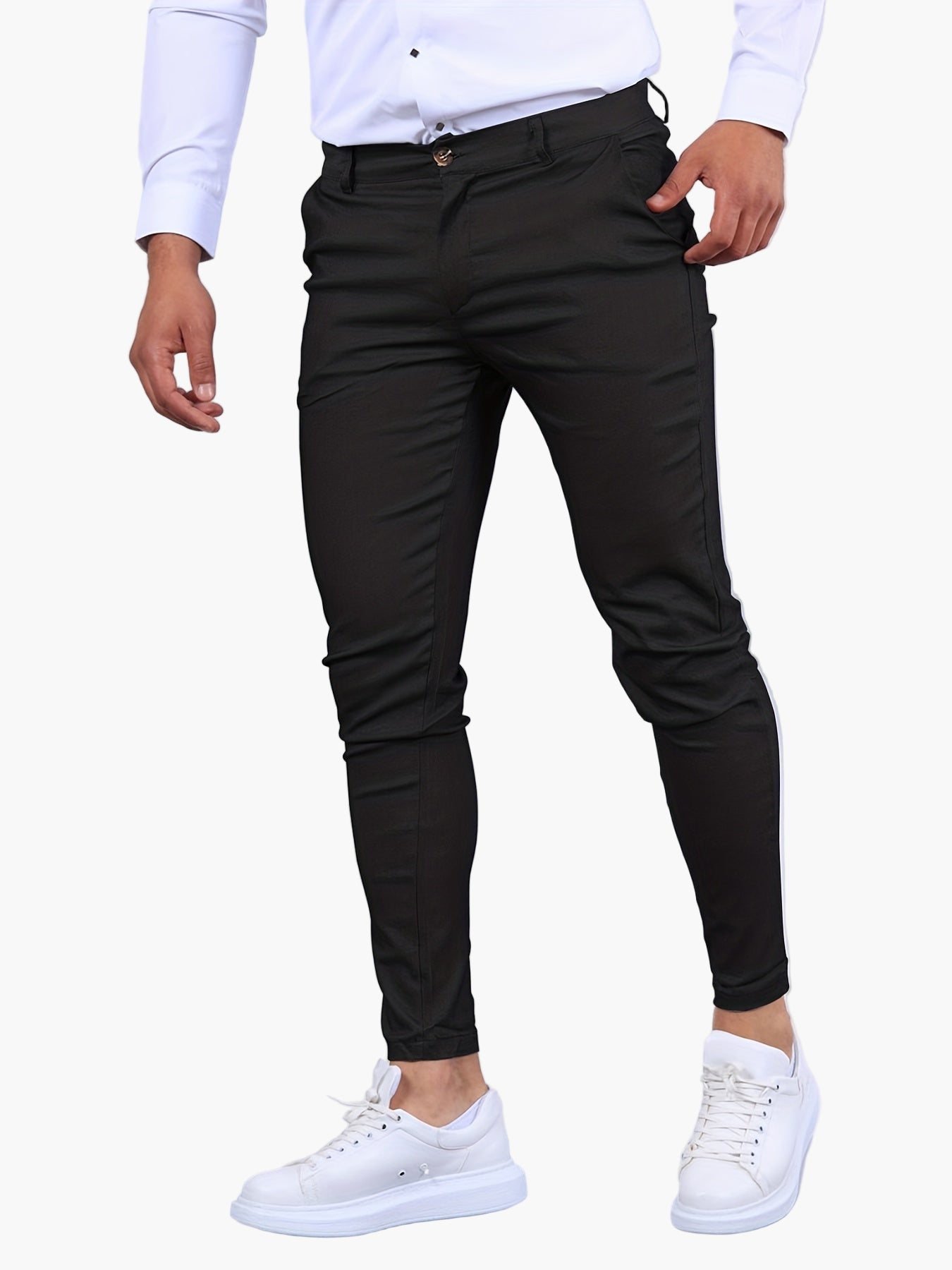 Men's Skinny Fit Chino Pants – Modern Smart Casual Trousers