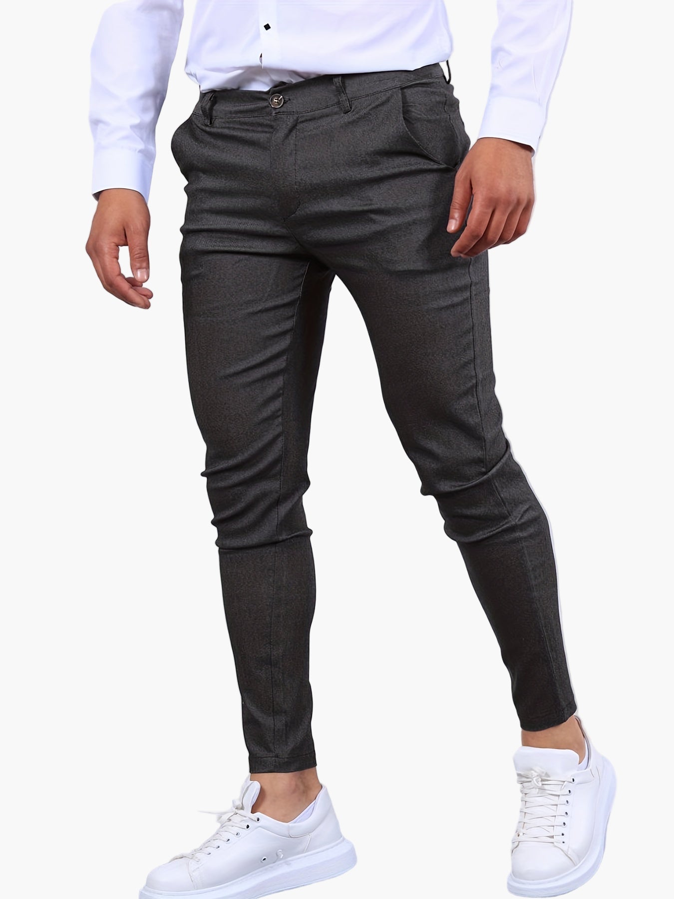 Men's Skinny Fit Chino Pants – Modern Smart Casual Trousers