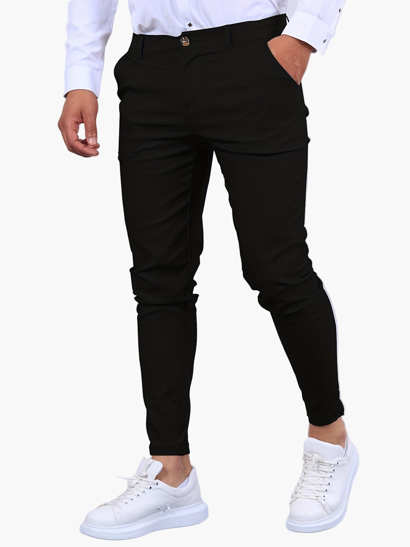Men's Skinny Fit Chino Pants – Modern Smart Casual Trousers