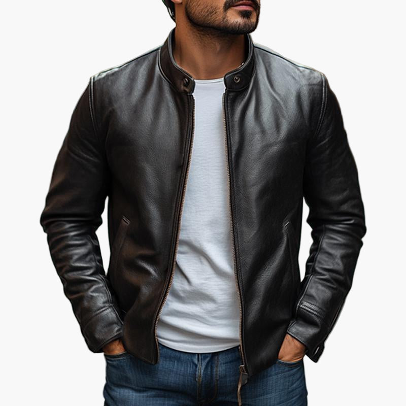 Men's Modern Stand Collar Slim Fit Casual Jacket – Versatile Everyday Style