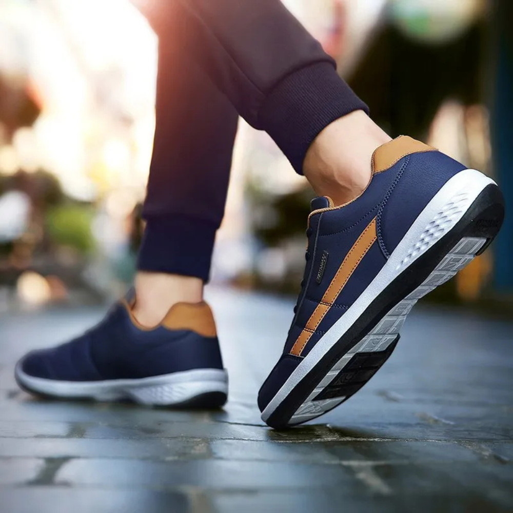 Men's Orthopedic Everyday Sneakers - Sporty Casual Supportive Walking Shoes