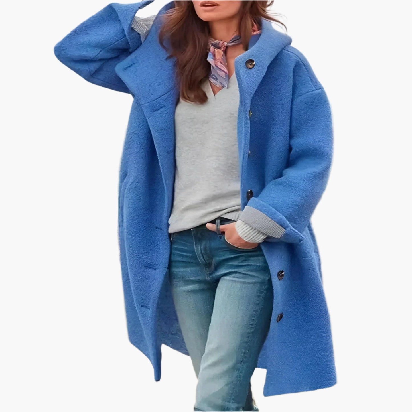 Women's Casual Long Winter Coat, Relaxed Fit, Versatile Everyday Style
