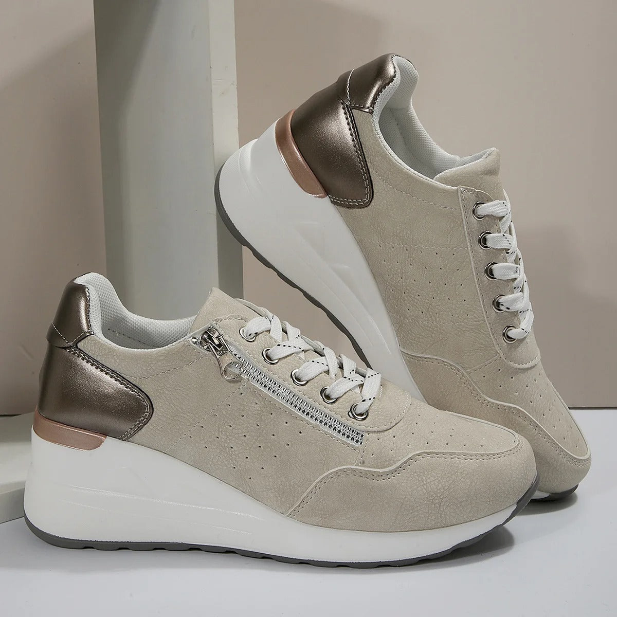 Women's Orthopedic Comfort Sneakers - Supportive Casual Walking Shoes