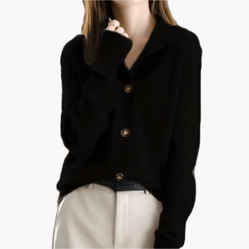 Women's Classic Button-Up Cardigan Elegant Everyday Style