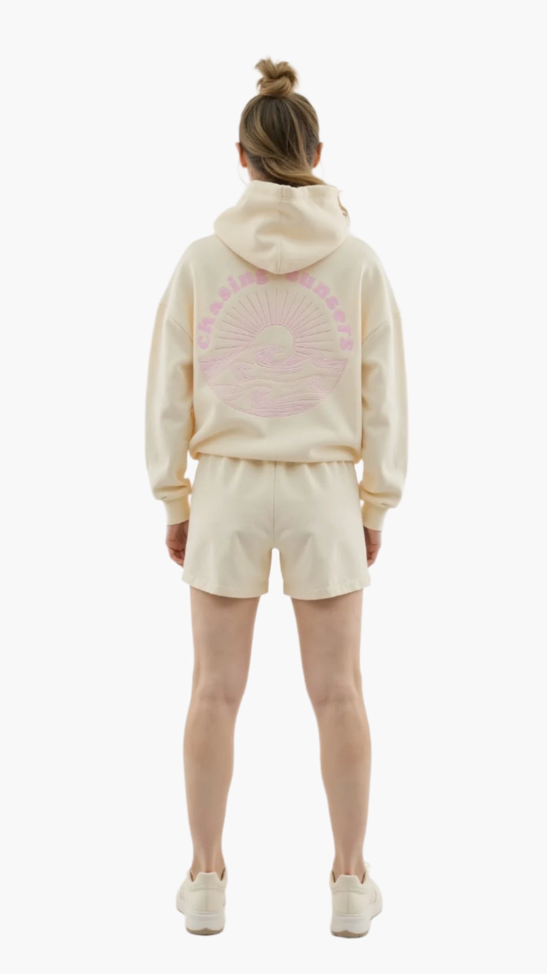 Women's Relaxed Fit Tropical Embroidered Hoodie – Casual Streetwear for Everyday and Travel