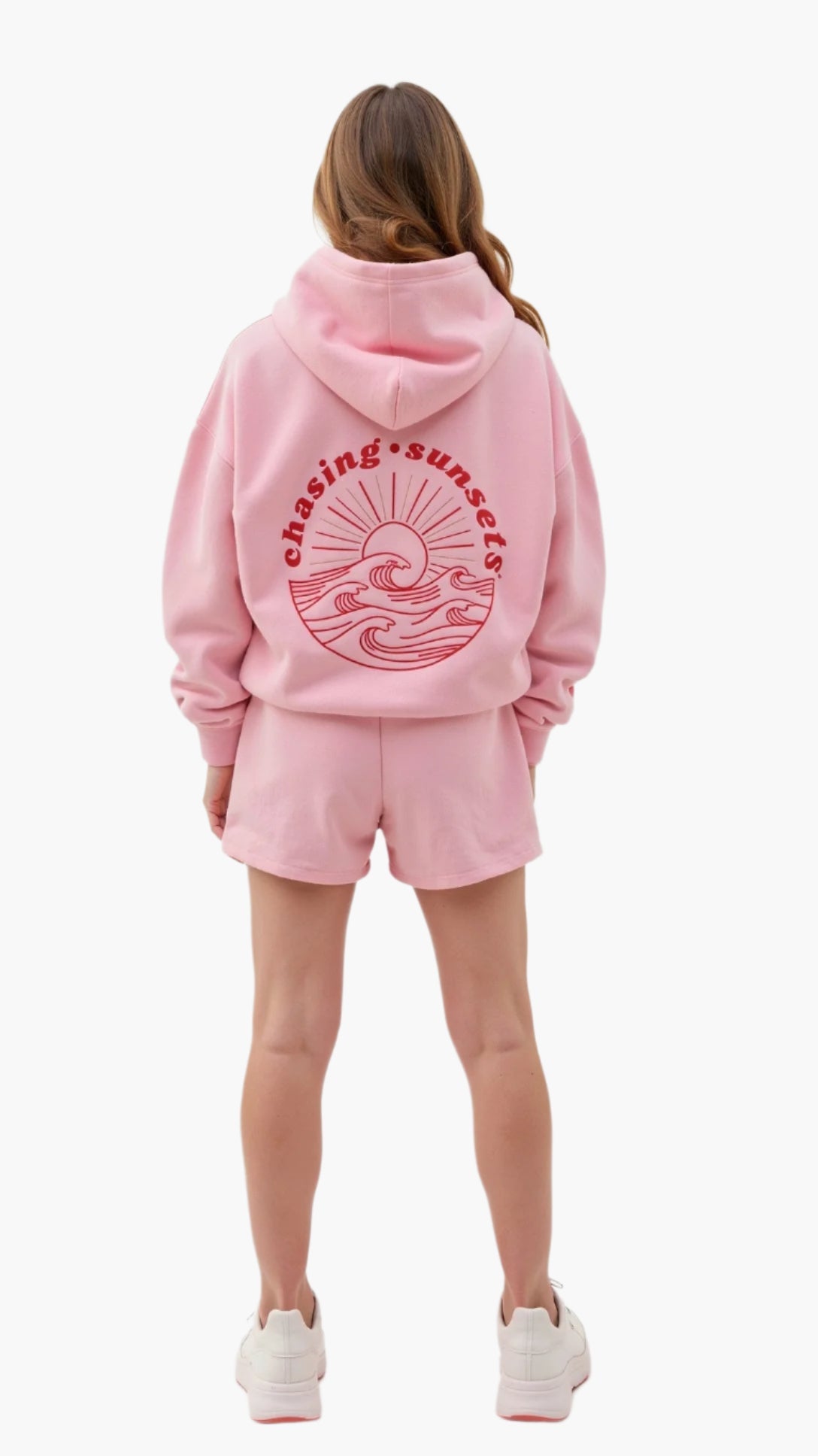 Women's Relaxed Fit Tropical Embroidered Hoodie – Casual Streetwear for Everyday and Travel