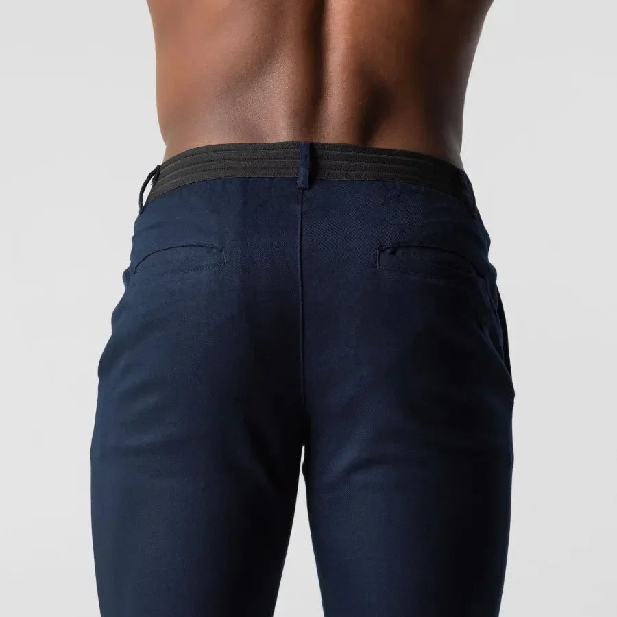 Men's Slim-Fit Chino Pants – Modern Style for Office, Casual, and Events