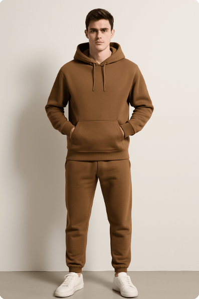Men's Lounge & Casual Hoodie Jogger Set – Relaxed Fit Tracksuit for Everyday Comfort and Sports