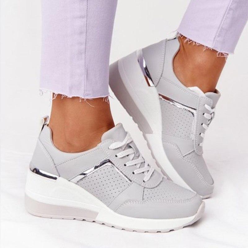 Women's Orthopedic Fashion Wedge Sneakers – Supportive Casual Walking Shoes