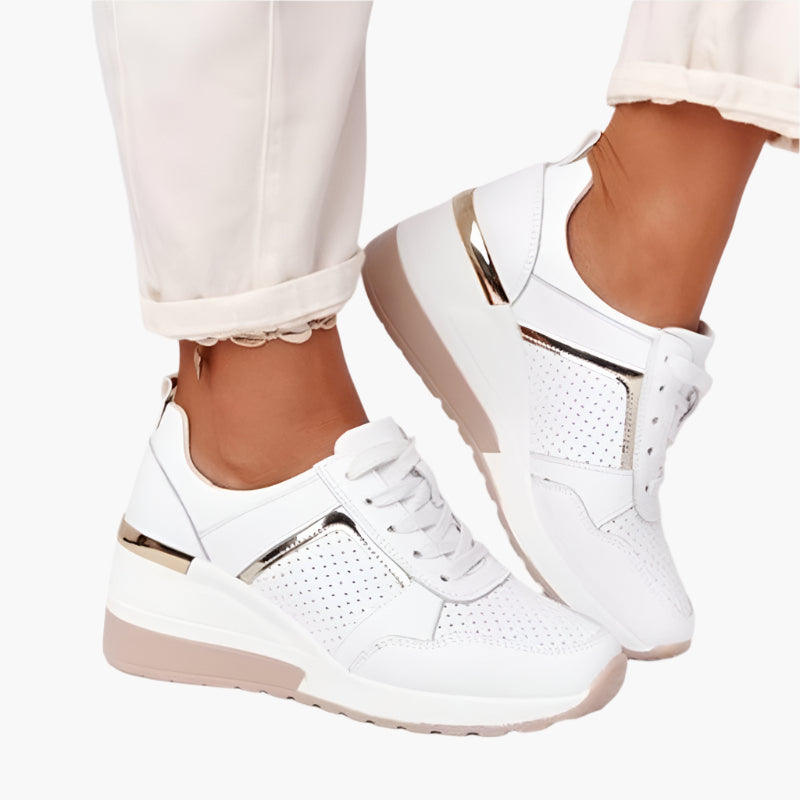 Women's Orthopedic Fashion Wedge Sneakers – Supportive Casual Walking Shoes
