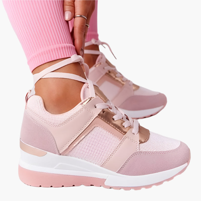 Women's Orthopedic Fashion Wedge Sneakers – Supportive Casual Walking Shoes