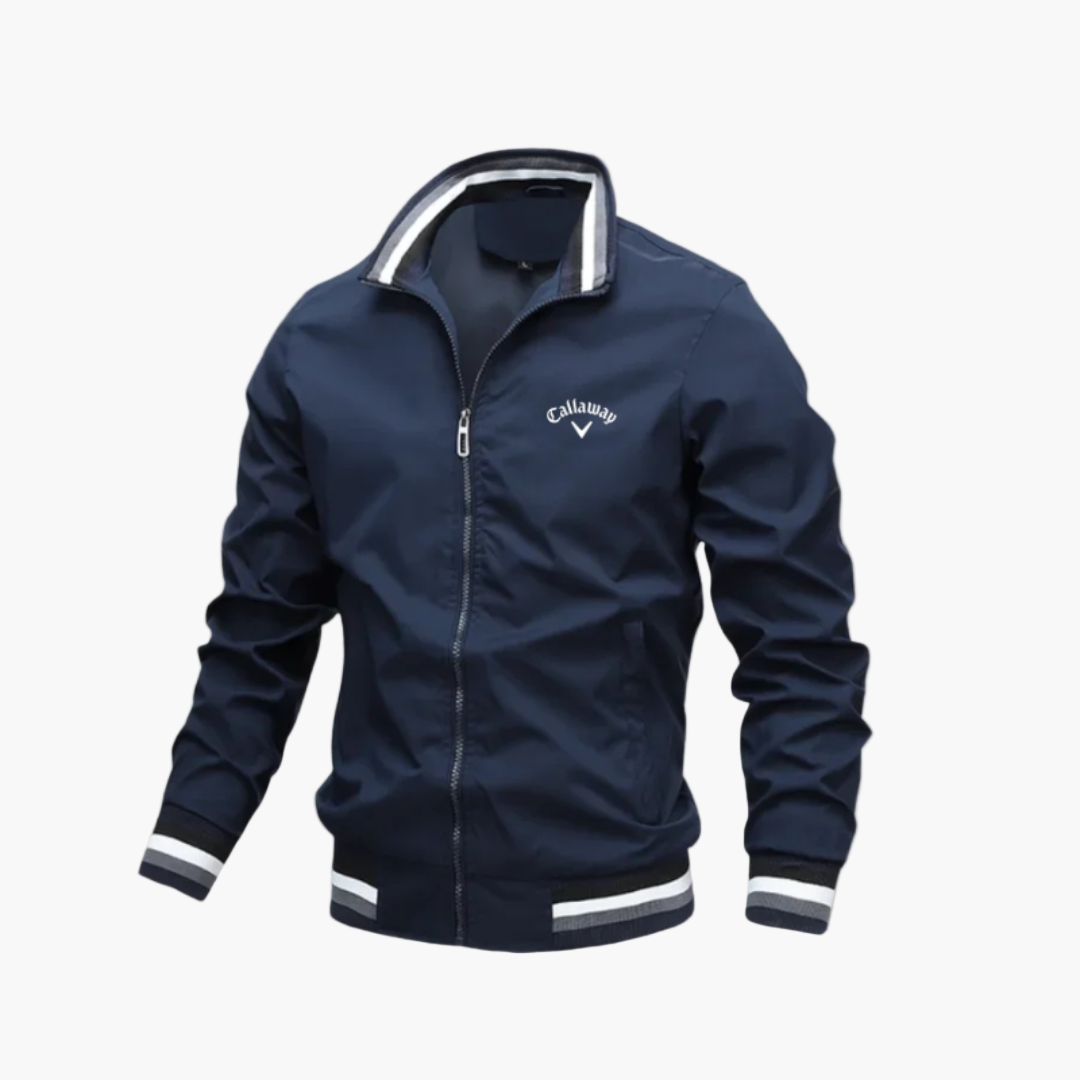 Men's Golf Windbreaker Jacket – Sporty Lightweight Windproof Casual Outerwear