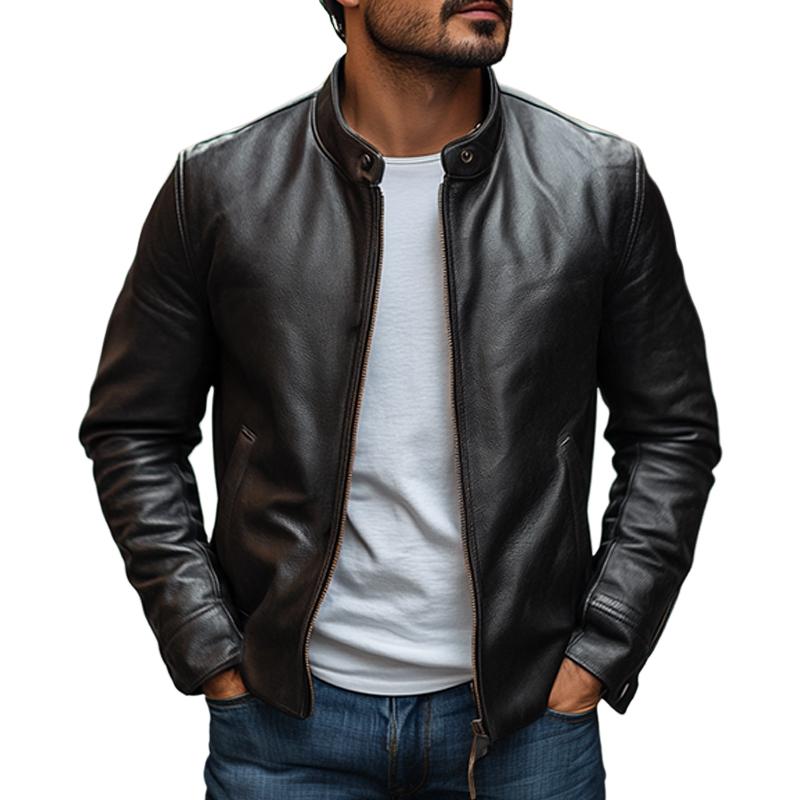 Men's Modern Stand Collar Slim Fit Casual Jacket – Versatile Everyday Style