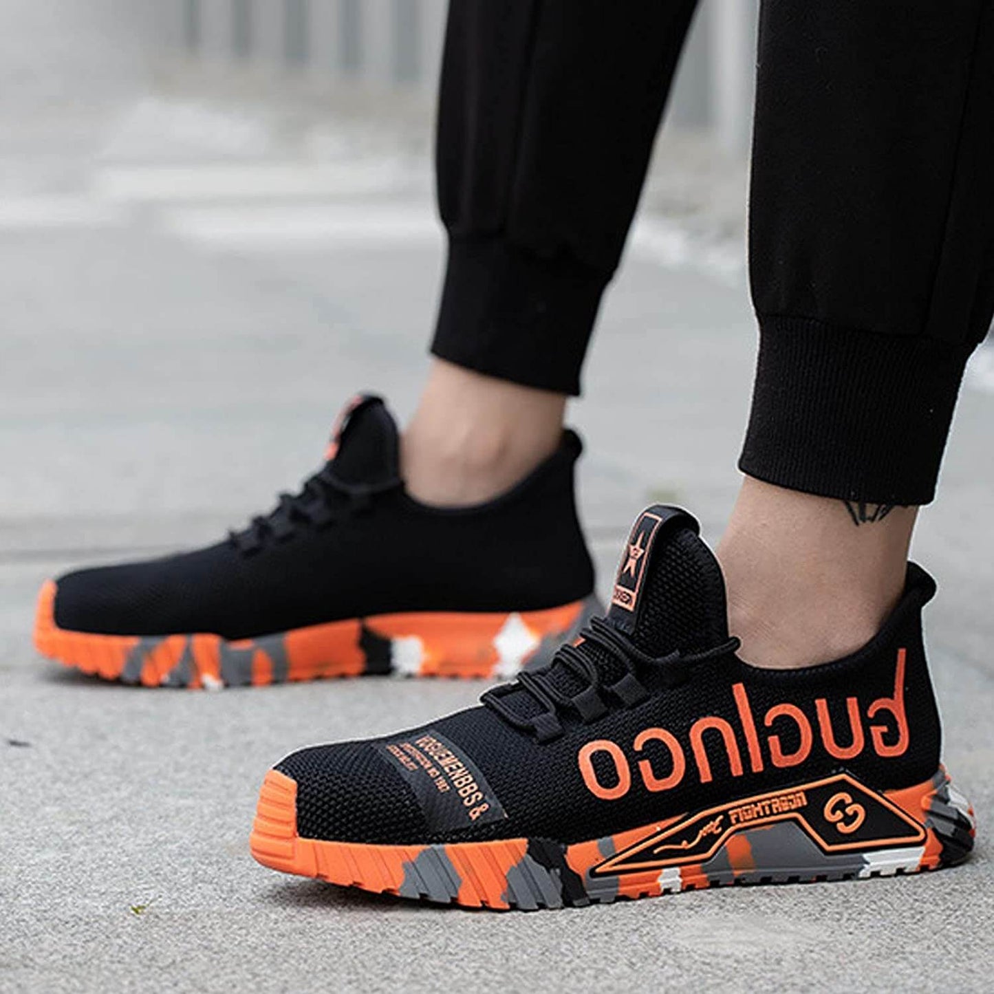 Men's Sport-Style Safety Work Shoes – Modern Protective Sneakers for Construction and Outdoor