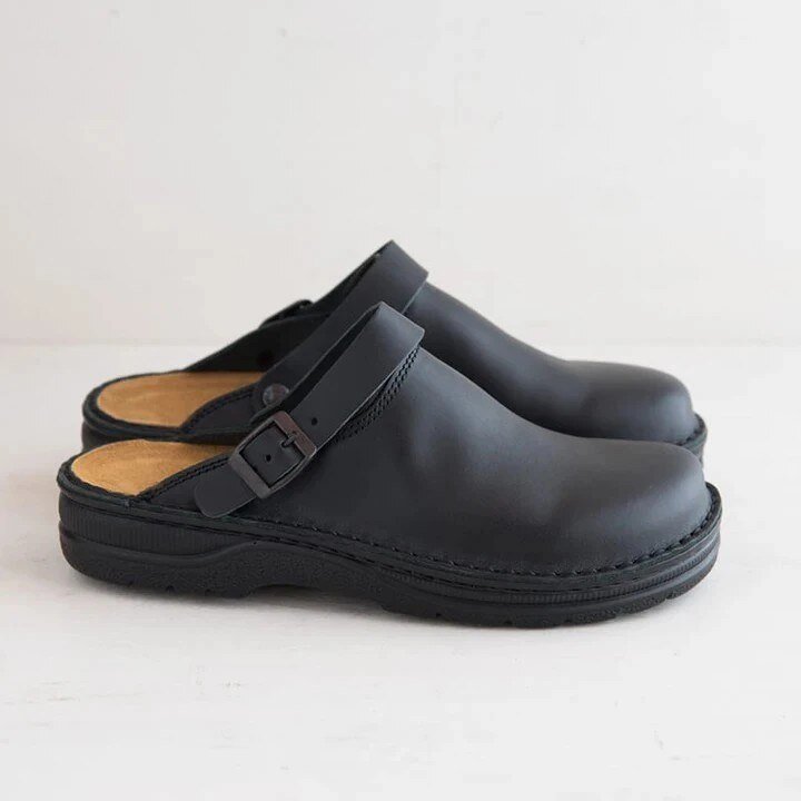 Men's Comfort Slip-On Clogs with Adjustable Buckle – Casual Everyday Mule Shoes