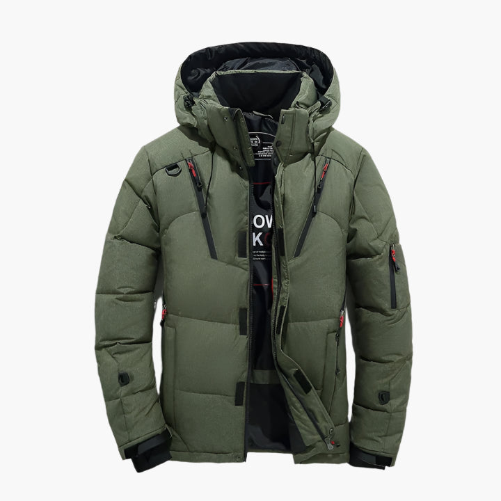 Men's Winter Hooded Puffer Jacket – Urban Outdoor Warm Quilted Parka