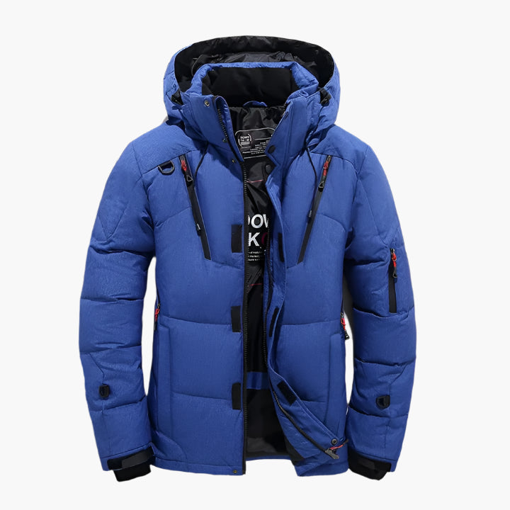 Men's Winter Hooded Puffer Jacket – Urban Outdoor Warm Quilted Parka