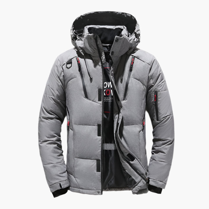 Men's Winter Hooded Puffer Jacket – Urban Outdoor Warm Quilted Parka